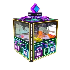 Cheap Coin Operated 4-Player Plush Toy Boutique Prize Doll Crane Machine | FunTrekGlobal Amusement Supplier