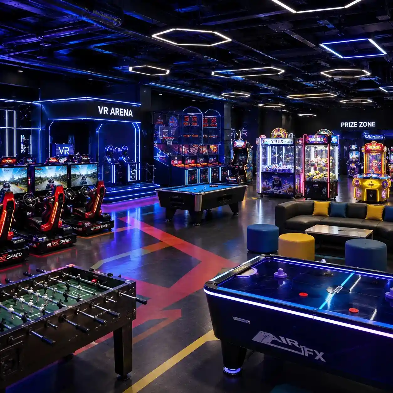 Complete Turnkey Gaming Zone Setup Infrastructure Solutions