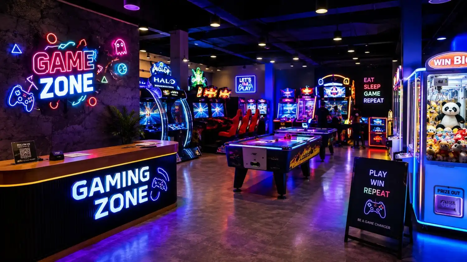 Gaming Zone Business Plan equipment selection at FuntrekGlobal