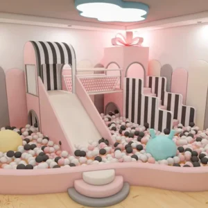 Best Children Indoor Playhouse Naughty Castle soft play area equipment by Funtrek Global - toddler game indoor playground with slides and ball pit