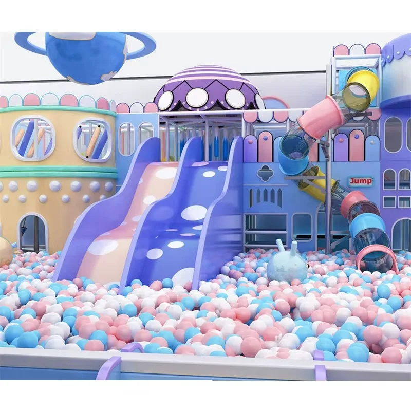 Free Design Baby Kids Indoor Playground Amusement Park Equipment by Funtrek Global - custom soft play tube slide with steel structure and PVC padding