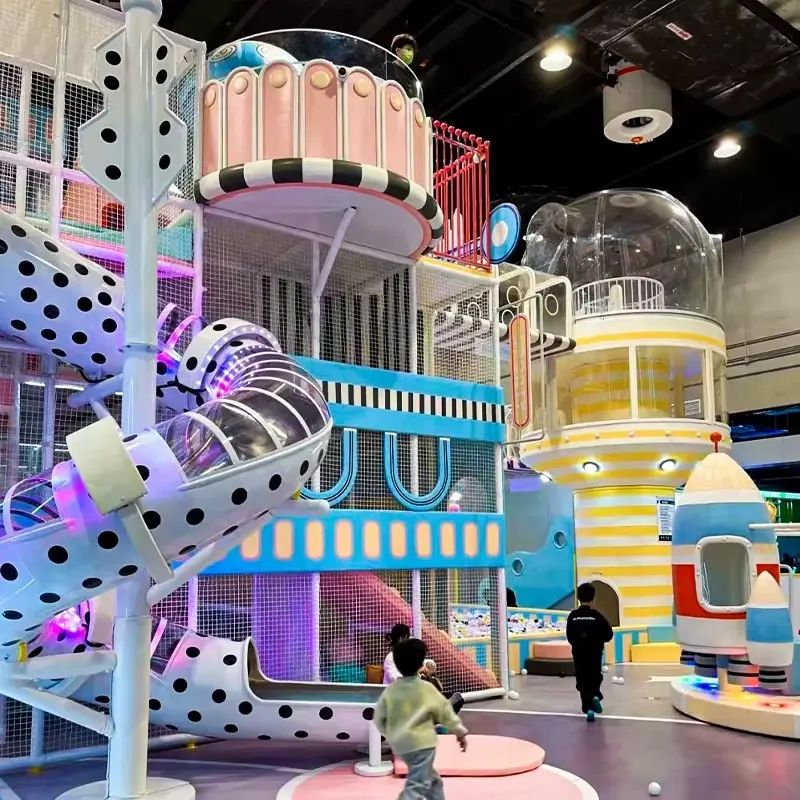 Free Design Baby Kids Indoor Playground Amusement Park Equipment by Funtrek Global - custom soft play tube slide with steel structure and PVC padding