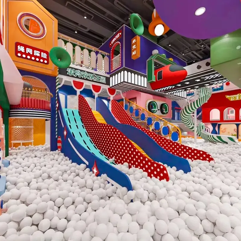 Free Design Baby Kids Indoor Playground Amusement Park Equipment by Funtrek Global - custom soft play tube slide with steel structure and PVC padding