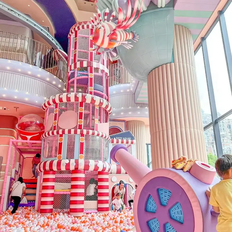 Free Design Baby Kids Indoor Playground Amusement Park Equipment by Funtrek Global - custom soft play tube slide with steel structure and PVC padding