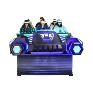 Best 6 Seaters Virtual Reality Spaceship Simulator coin-operated VR motion cinema by Funtrek Global - 6-seat spaceship design for theme parks and arcades