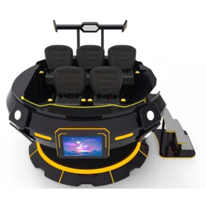 5 Players UFO VR Machine by Funtrek Global - multiplayer 360 virtual reality theme park roller coaster simulator