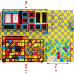 Custom Kids Soft Play Zone 6997 Sqft by Funtrek Global - custom designed soft play equipment with trampolines, climbing, slides, ball pit, interactive zones for commercial playgrounds